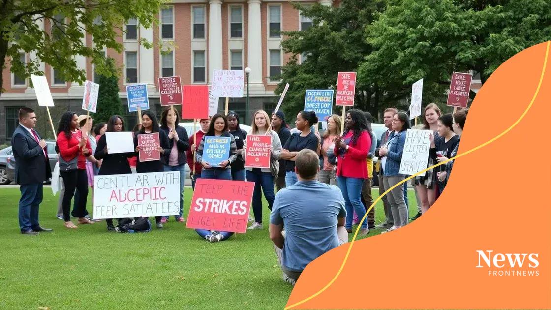 Impact of strikes on students and faculty