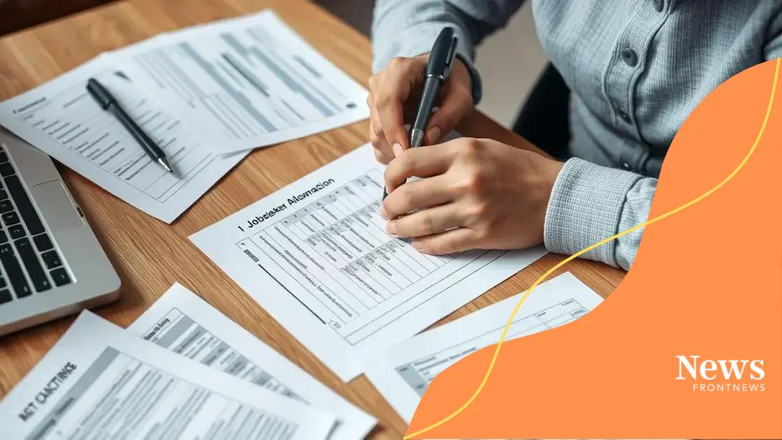 How to apply for jobseeker allowance