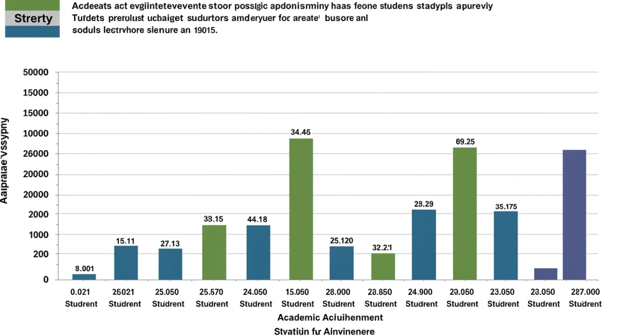 Bar graph showing 2025 academic achievement scores for US public vs. private schools