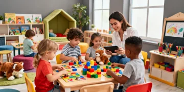 Children learning in a modernized early childhood classroom in 2026