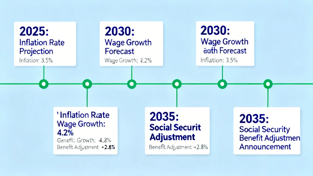 Projected timeline of 2026 Social Security adjustments and economic factors