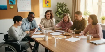 People discussing 2026 disability benefits application forms