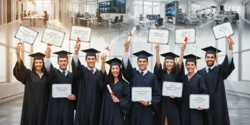 Graduates celebrating vocational certifications for 2026 US job market